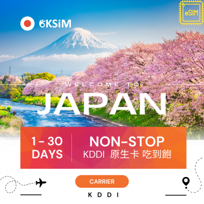 【eSIM】日本上網吃到飽｜各天數流量｜原生卡