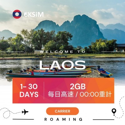 【實體SIM卡】寮國上網吃到飽｜中量方案